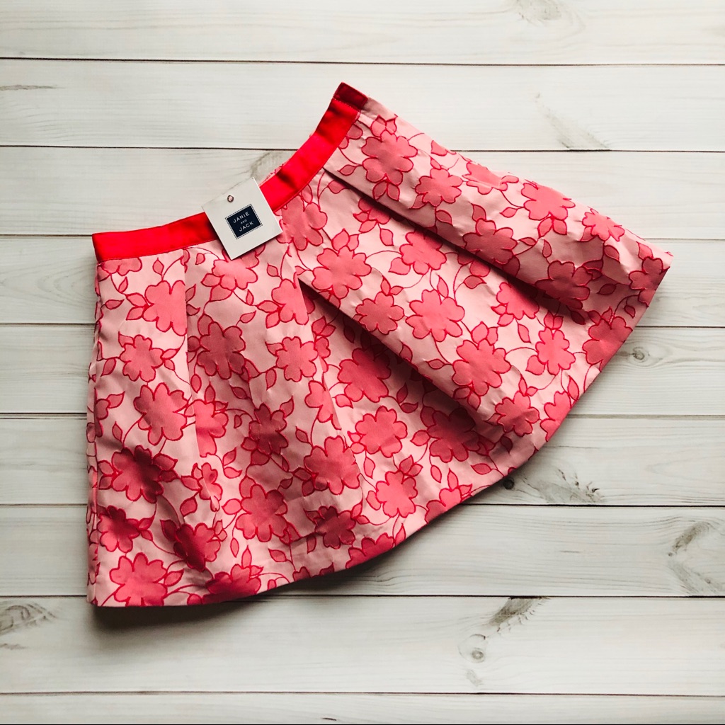 Nwt Janie And Jack Caribbean Rose Floral Skirt 5
